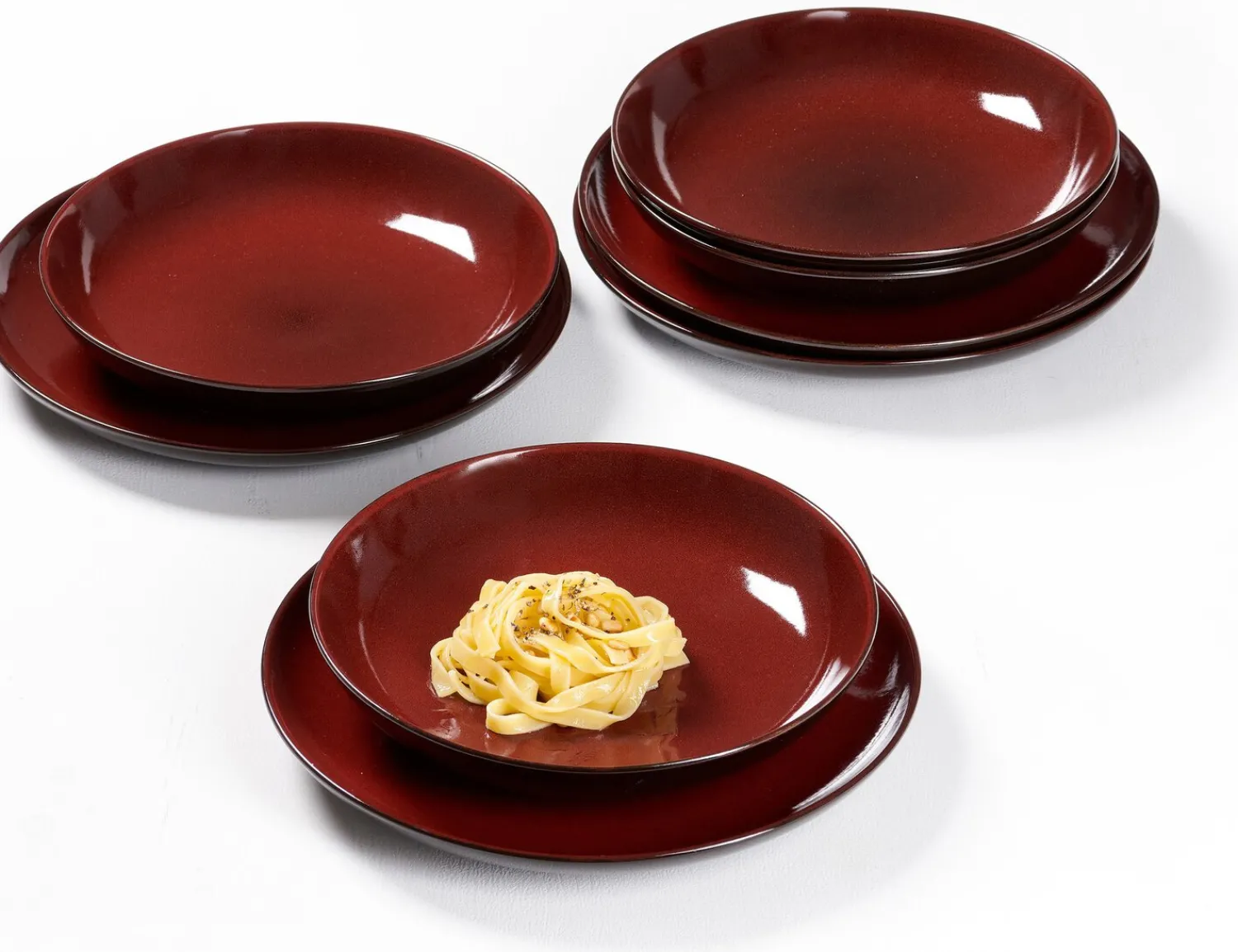Clearance Tafelservice Gambia | 8-teilig | rot Set