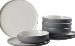 Online Tafelservice Jasper | 8-teilig | grau Service