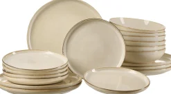 Online Tafelservice Olivia | 18-teilig | beige Service
