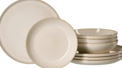 Online Tafelservice Olivia | 8-teilig | beige Set