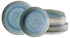 New Tafelservice Oslo | 12-teilig | blau Service