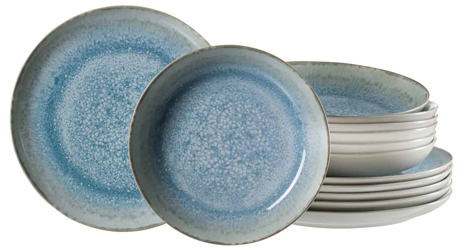 New Tafelservice Oslo | 12-teilig | blau Service
