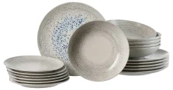 Clearance Tafelservice Rimini Stone | 18-teilig | grau Service