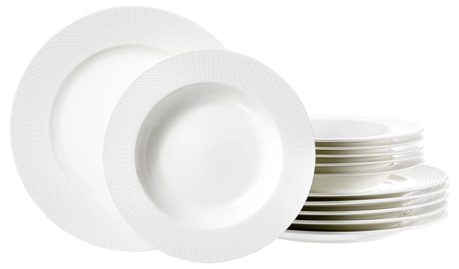 Hot Tafelservice Saphir | 12-teilig | weiss Service