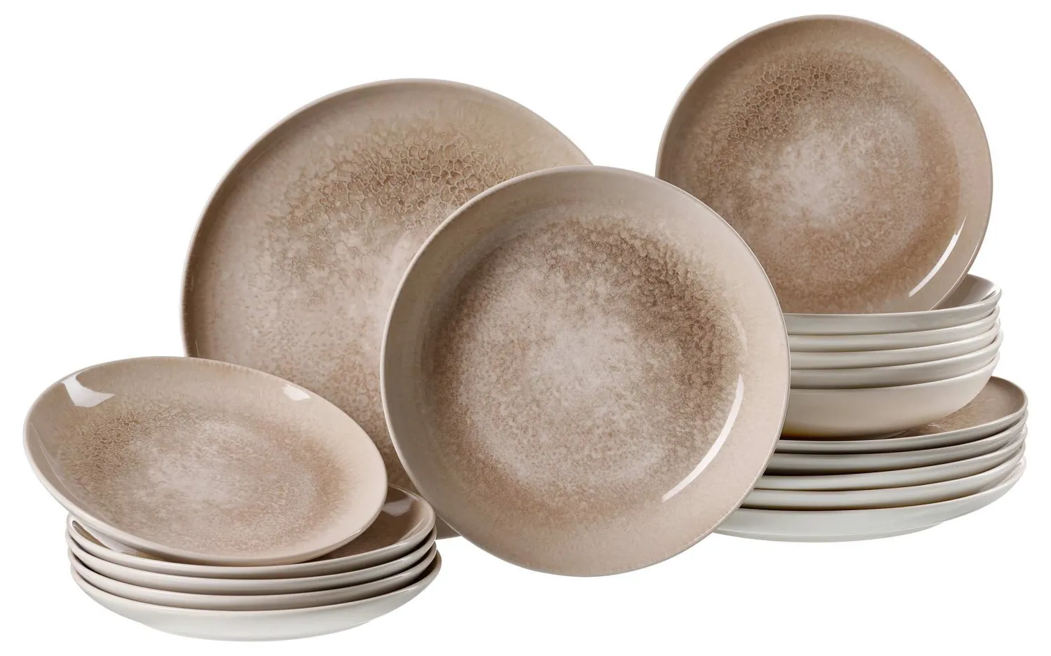 Discount Tafelservice Savora | 18-teilig | braun Service