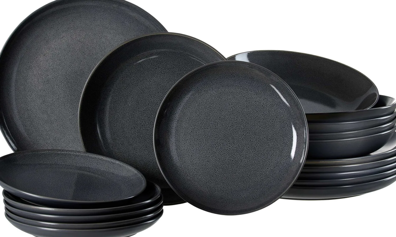 Discount Tafelservice Toledo | 18-teilig | anthrazit Service