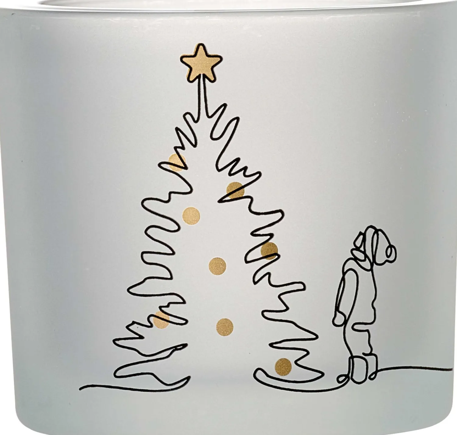 Best Teelichthalter Lichterglanz | 9 x 9 x 8 cm | weiss Windlicht