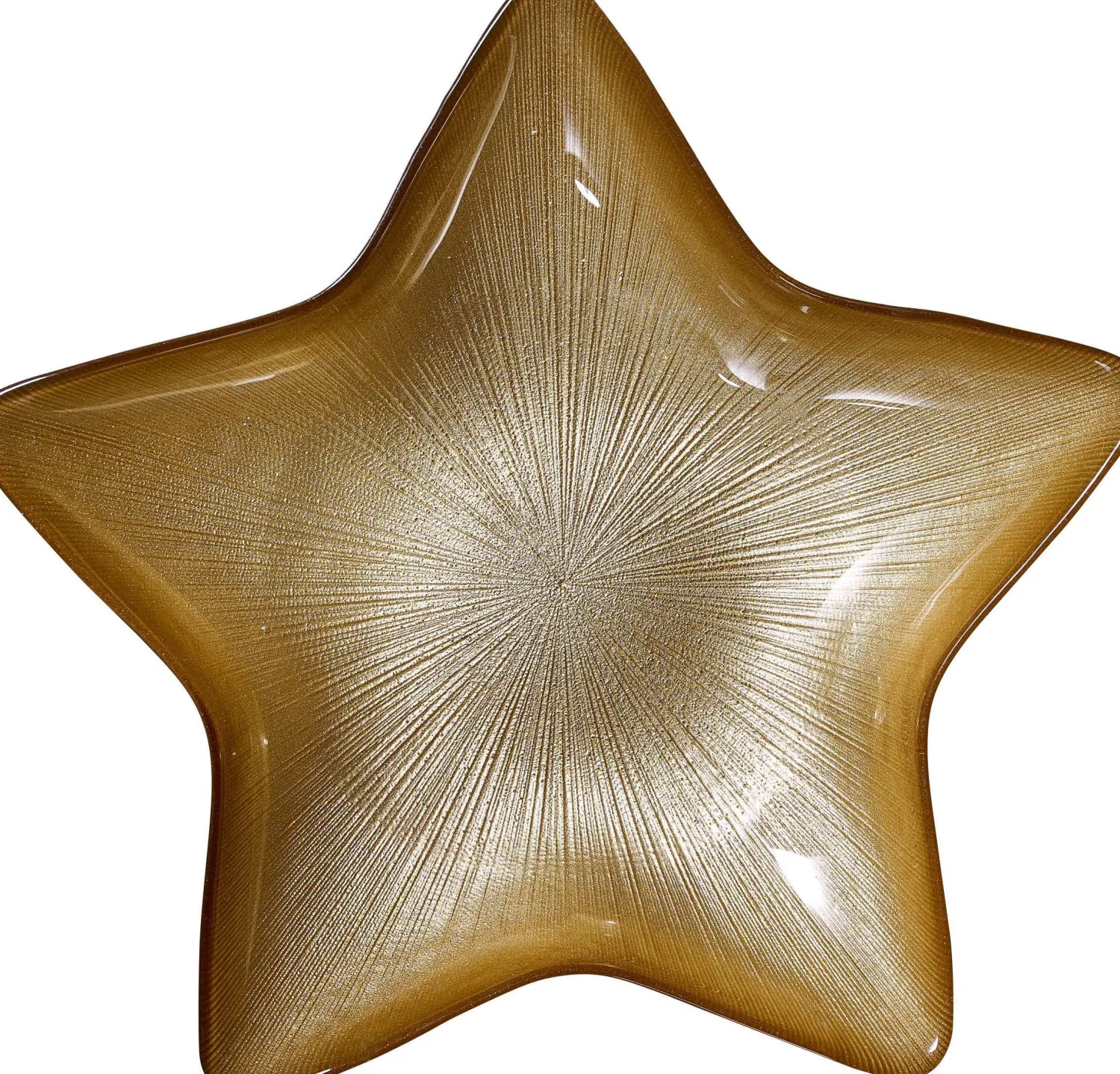 New Teller Starlight | 29 cm | gold | sternenförmig Teller