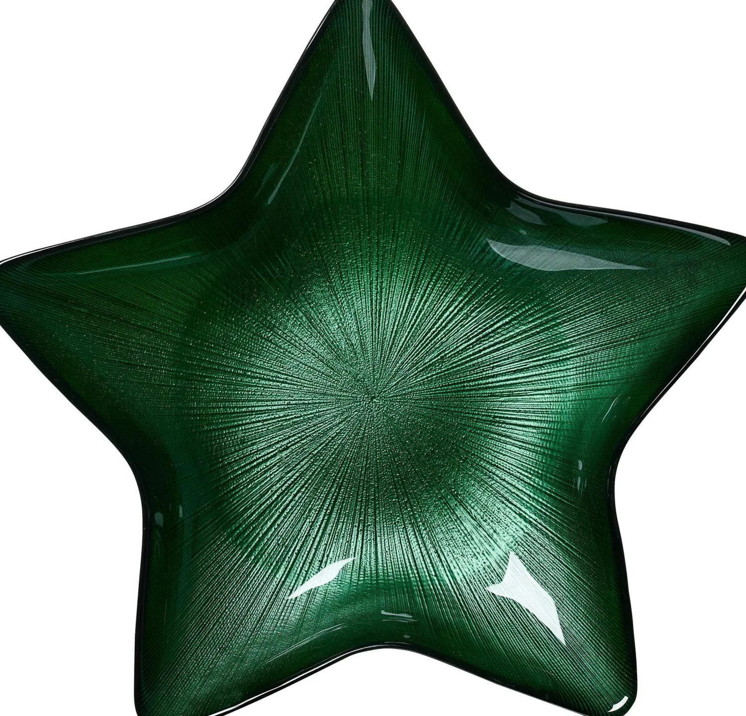 Online Teller Starlight | 29 cm | grün | sternenförmig Teller
