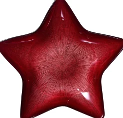 Online Teller Starlight | 29 cm | rot | sternenförmig Teller
