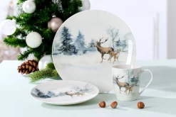 Online Teller Winterland | 20,5 cm | grün Teller