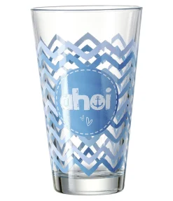 Online Trinkglas Ahoi Welle | 330 ml | blau Glas
