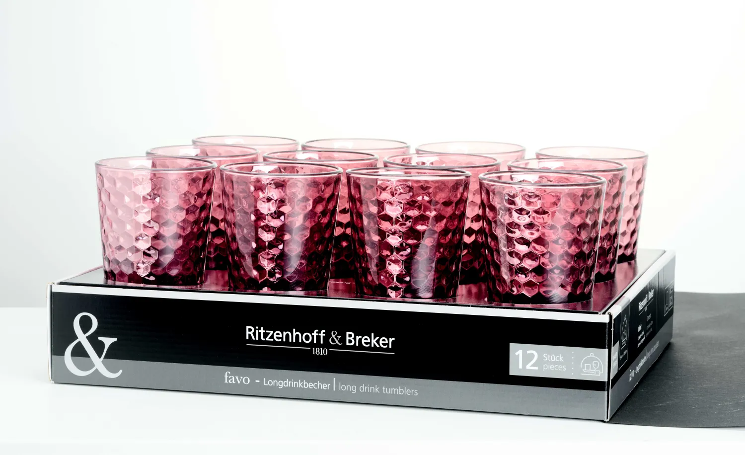 Best Trinkglas Favo | 350 ml | berry Glas