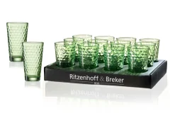 Hot Trinkglas Favo | 350 ml | grün Glas