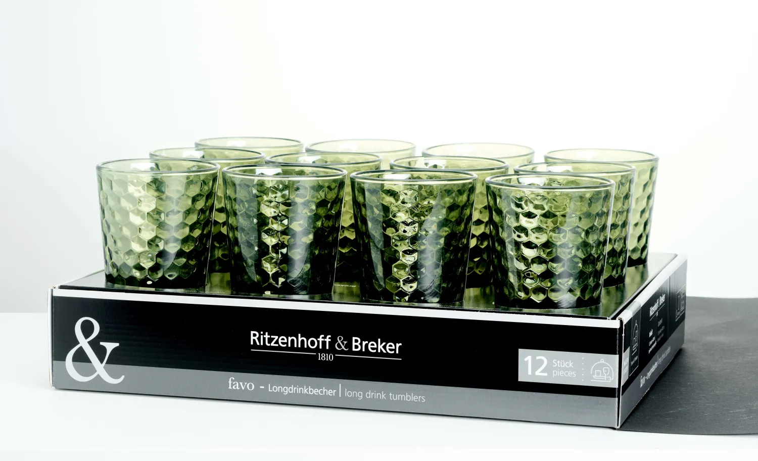 Sale Trinkglas Favo | 350 ml | oliv Glas