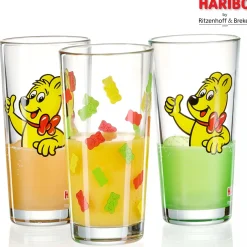 Discount Trinkglas HARIBO Thumbs Up | 380 ml | orange Glas