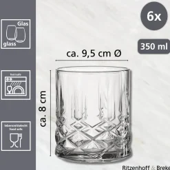 Online Trinkgläser-Set Capri | 6-teilig | 350 ml Gläser-Set