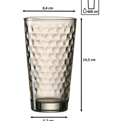 Clearance Trinkgläser-Set Favo | 6-teilig | smoke | 350 ml Gläser-Set