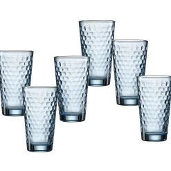 Discount Trinkgläser-Set Favo | 6-teilig | blau | 350 ml Gläser-Set