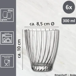 Trinkgläser-Set Samba | 6-teilig | 300 ml Gläser-Set