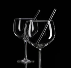 Discount Trinkgläser-Set Tonic | 4-teilig | 650 ml | mit Glastrinkhalmen Gläser-Set