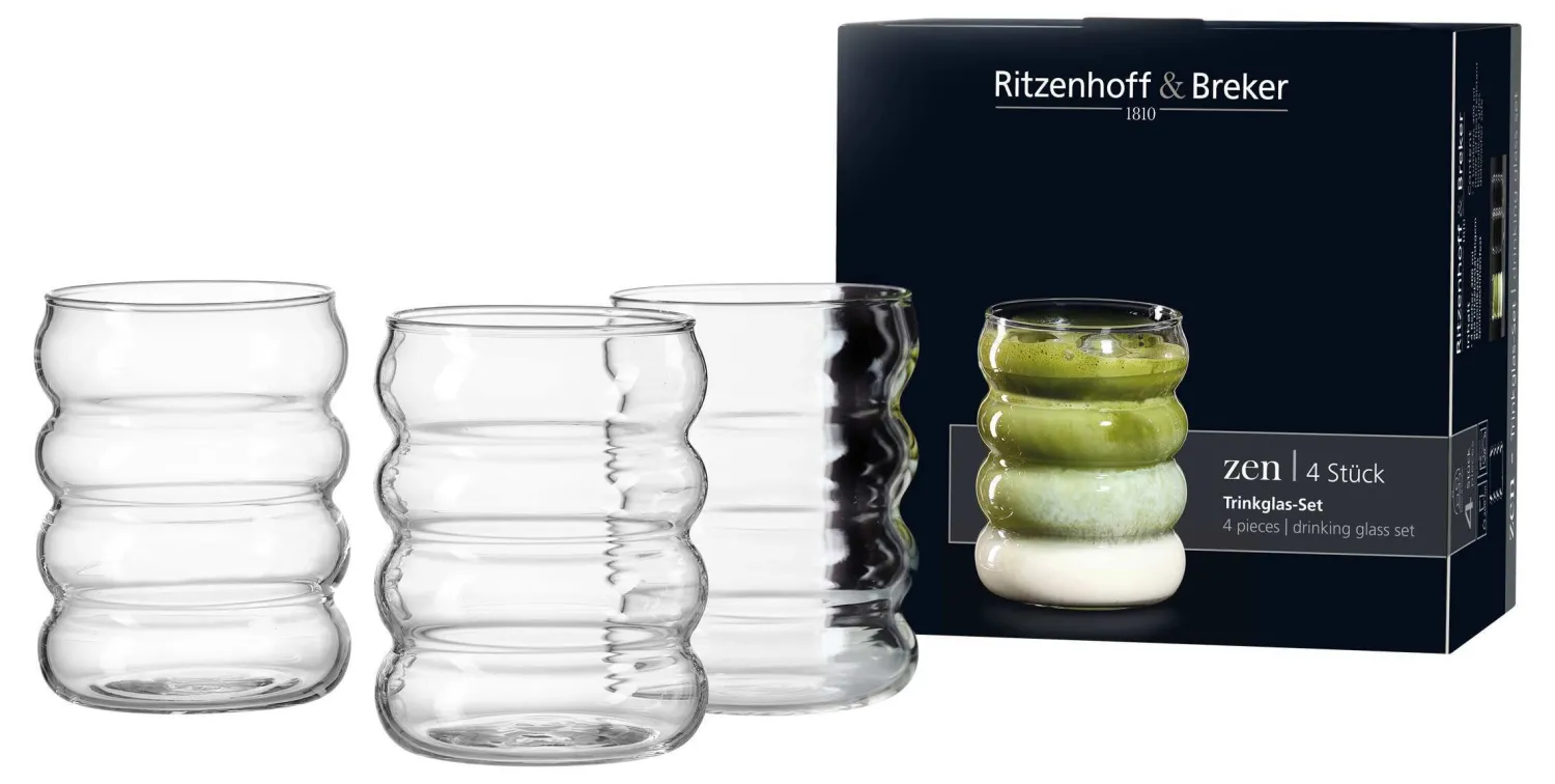 Hot Trinkgläserset Zen | 4-teilig | 300 ml Gläser-Set