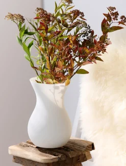 Online Vase Annalena | 12 x 12 x 18 cm | matt weiss Vase