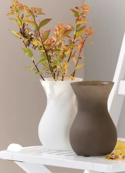 Online Vase Annalena | 12 x 12 x 18 cm | matt weiss Vase