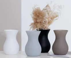 Outlet Vase Annalena | 12 x 12 x 18 cm | matt braun Vase