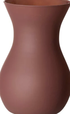 Discount Vase Annalena | 12 x 12 x 18 cm | matt dunkelrosa Vase