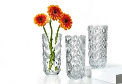 Online Vase Luca | 9,5 x 9,5 x 19,5 cm | Relief Vase