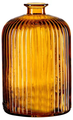 New Vase Marokko Stripes | 14 x 14 x 24 cm | braun Vase