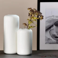 Vase Nora | 9 x 9 x 16 cm | weiss Vase