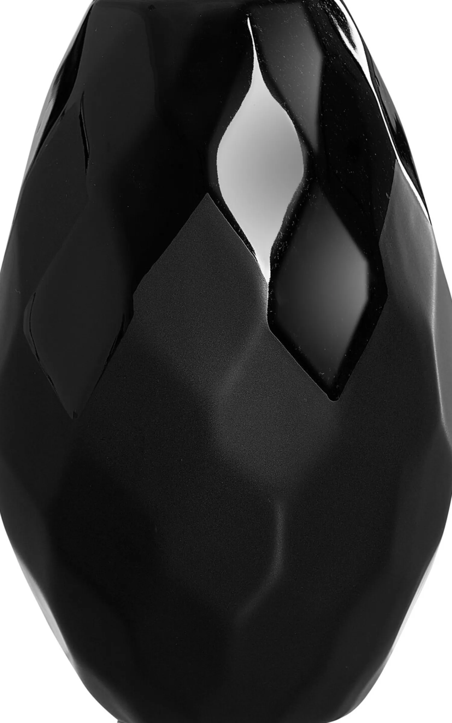Online Vase Onyx | 13 x 13 x 21 cm | schwarz | bauchig Vase
