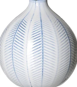 Vase Reef | 14 x 14 x 15 cm | blau | kugelförmig Vase
