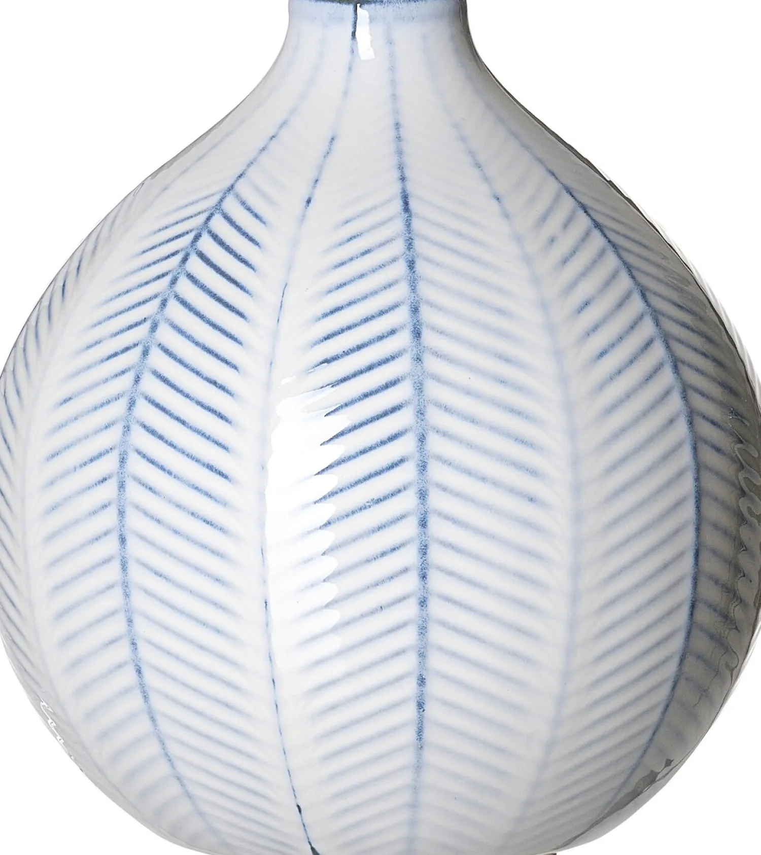 Vase Reef | 14 x 14 x 15 cm | blau | kugelförmig Vase