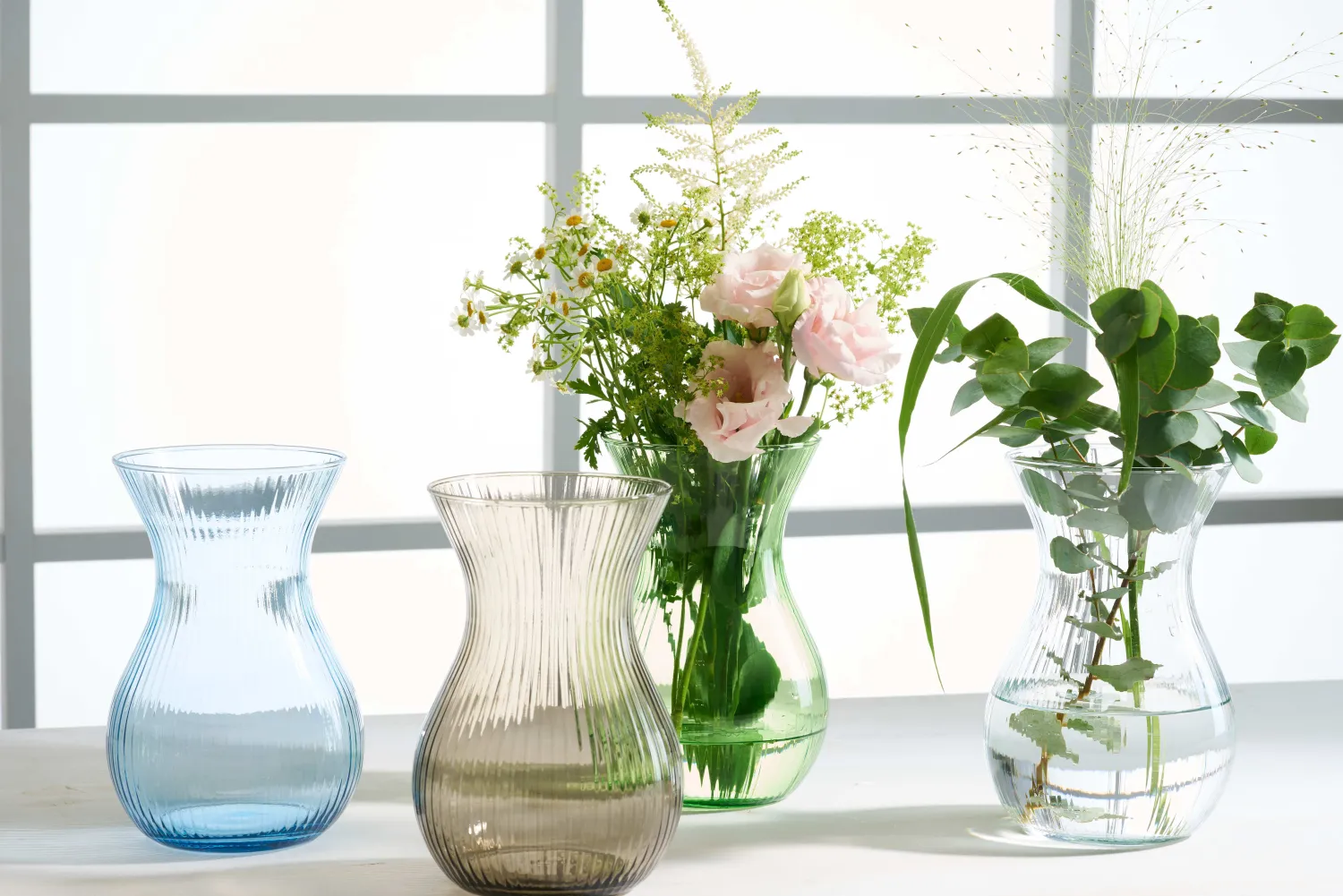 Online Vase Rosalie | 11 x 11 x 18 cm | smoke Vase