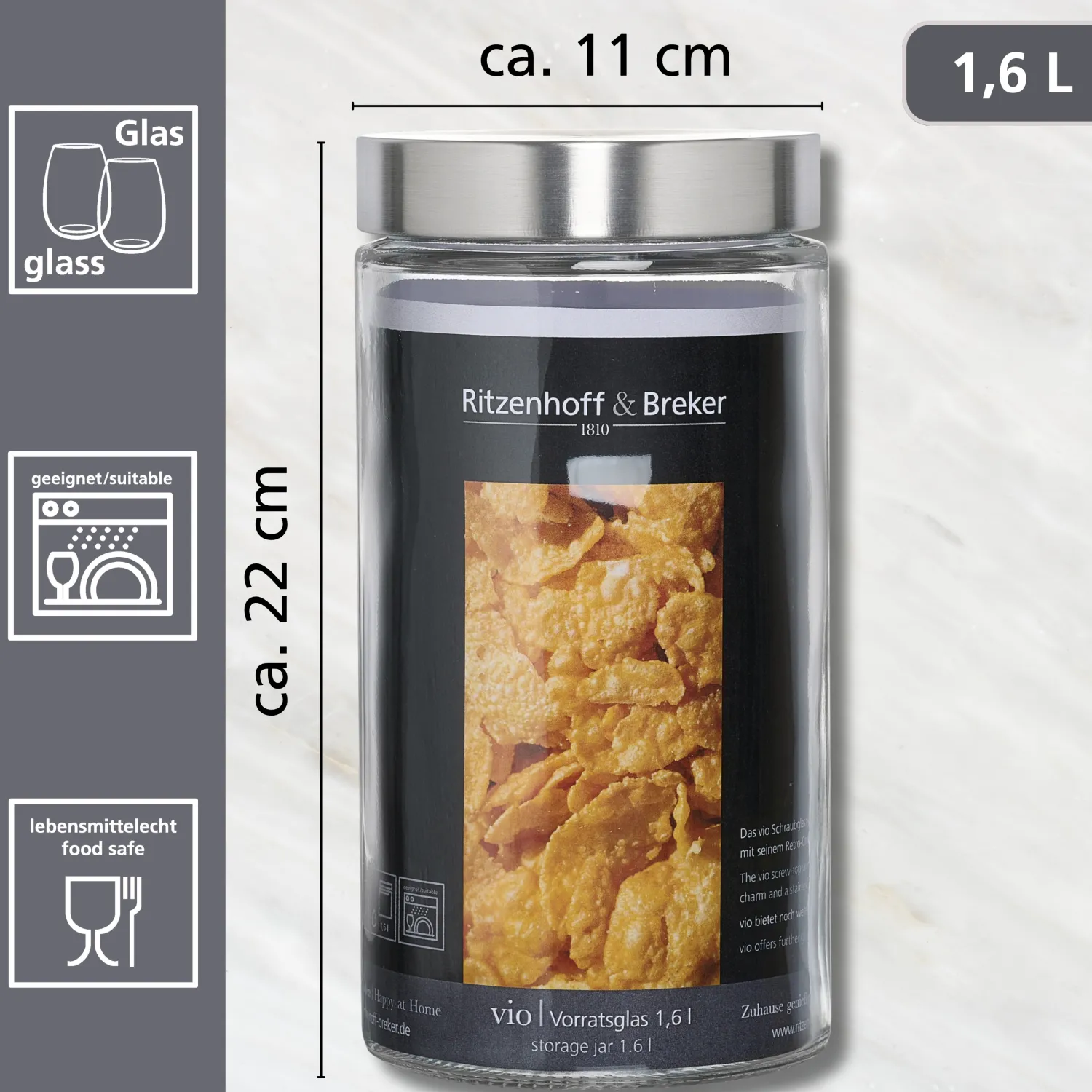 Hot Vorratsdose Vio | 1,6 Liter Dose