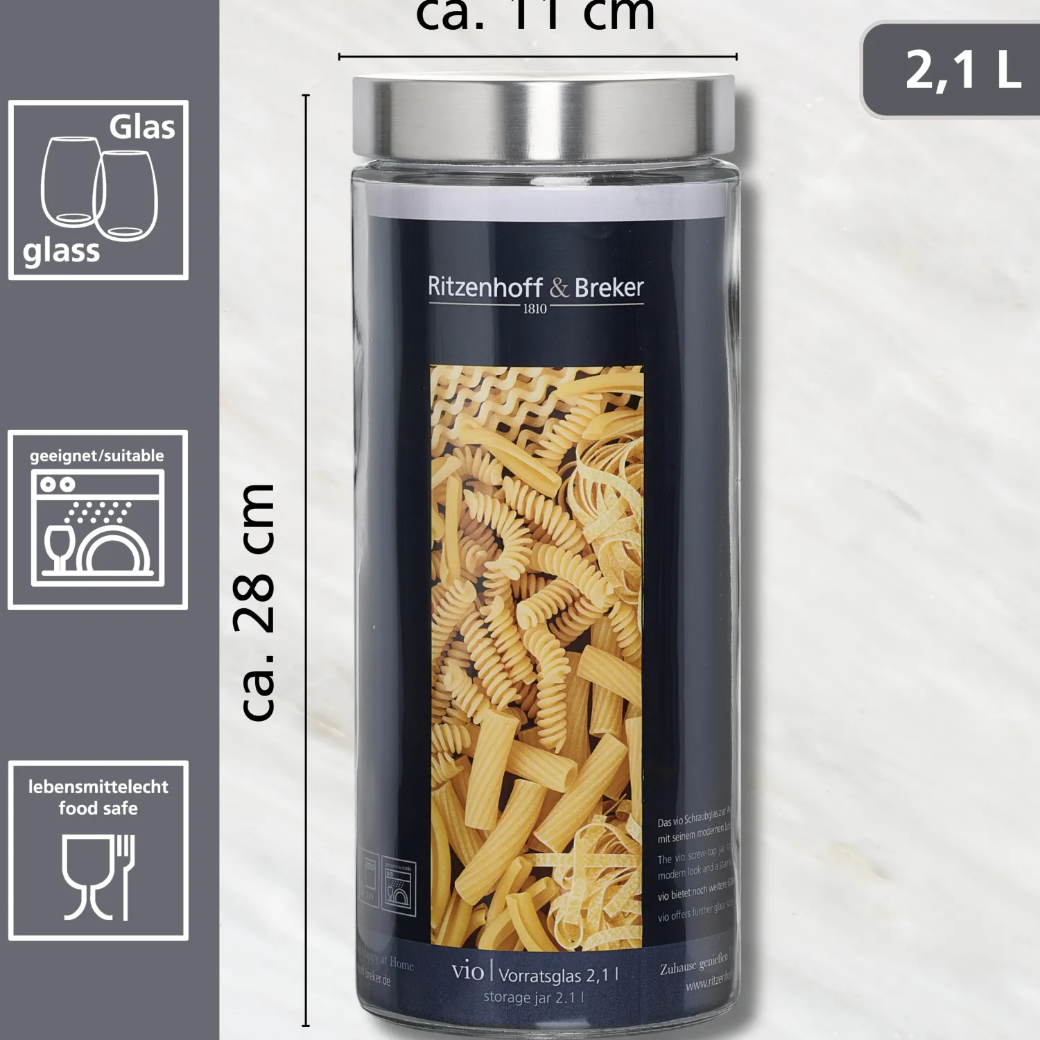 New Vorratsdose Vio | 2,1 Liter Dose