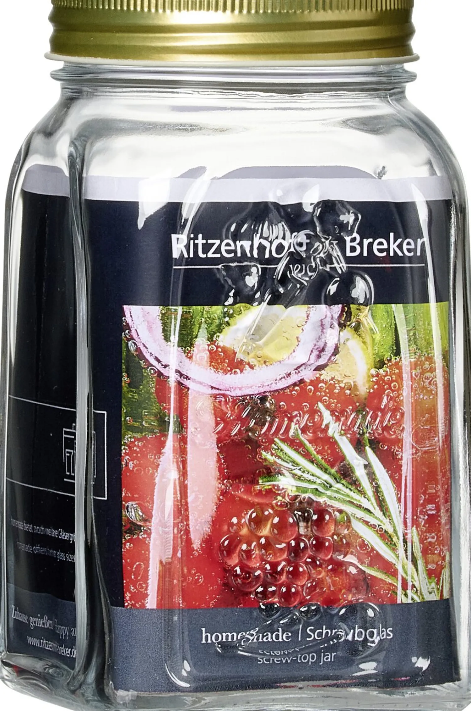 Discount Vorratsglas Homemade | 1 Liter | rechteckig Vorratsglas
