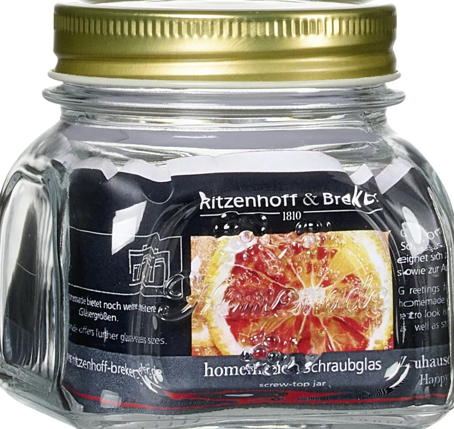 New Vorratsglas Homemade | 300 ml | rechteckig Vorratsglas
