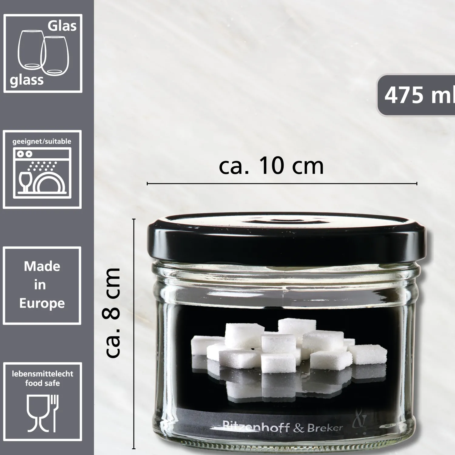 Best Vorratsglas Mara | 475 ml Vorratsglas