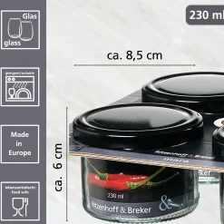 Best Vorratsgläser-Set Mara | 4-teilig | 230 ml Vorratsgläser-Set