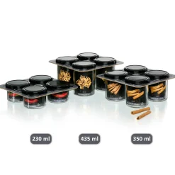 New Vorratsgläser-Set Mara | 4-teilig | 435 ml Vorratsgläser-Set