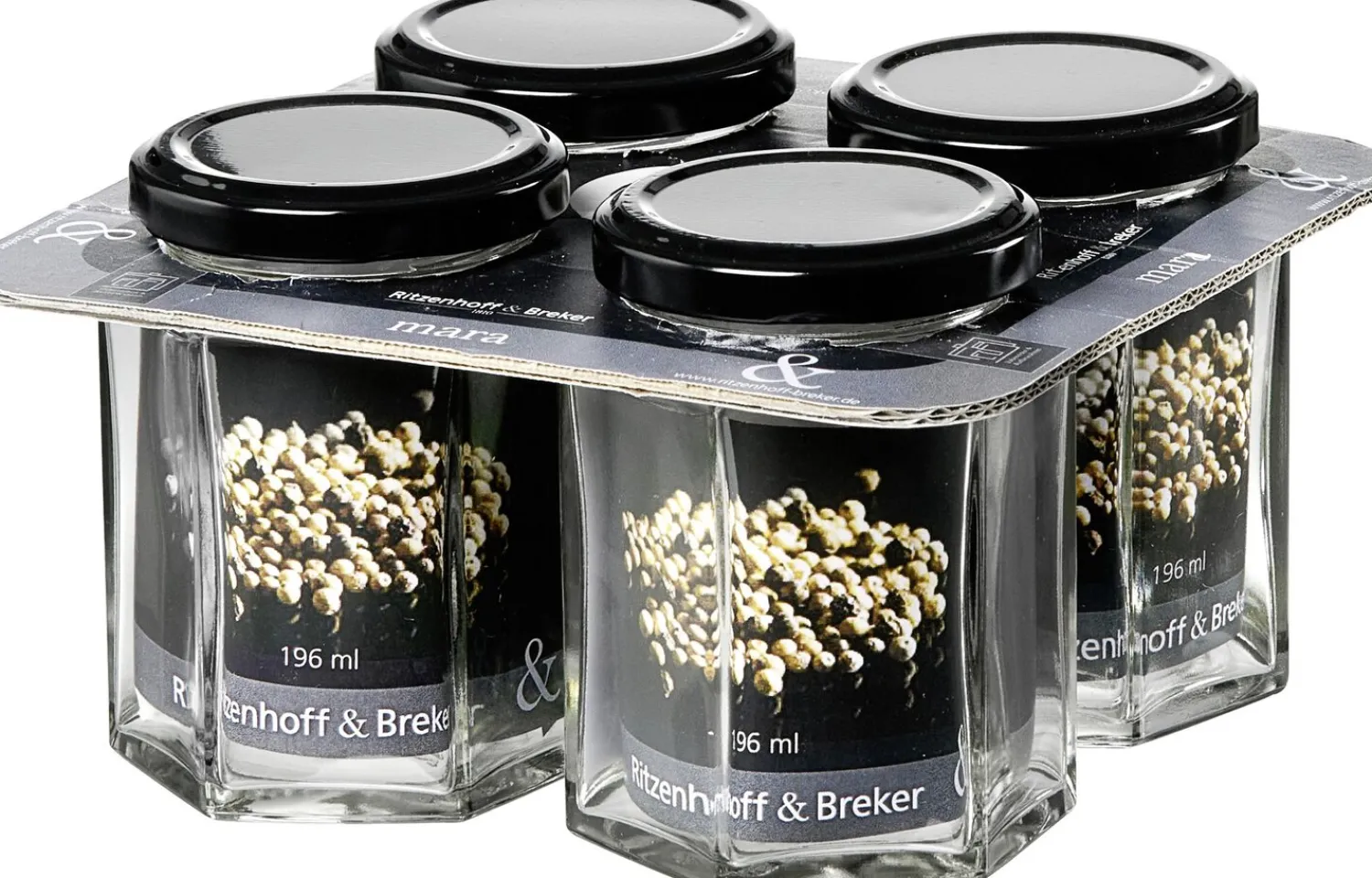 Hot Vorratsgläser-Set Mara | 4-teilig | 196 ml Vorratsgläser-Set