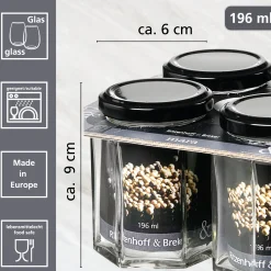 Hot Vorratsgläser-Set Mara | 4-teilig | 196 ml Vorratsgläser-Set
