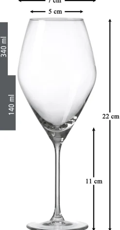 Best Weissweingläser-Set Salsa | 6-teilig | 340 ml Gläser-Set
