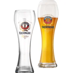Outlet Weizenbiergläser Erdinger | 2er Set | 500 ml | geeicht Gläser-Set
