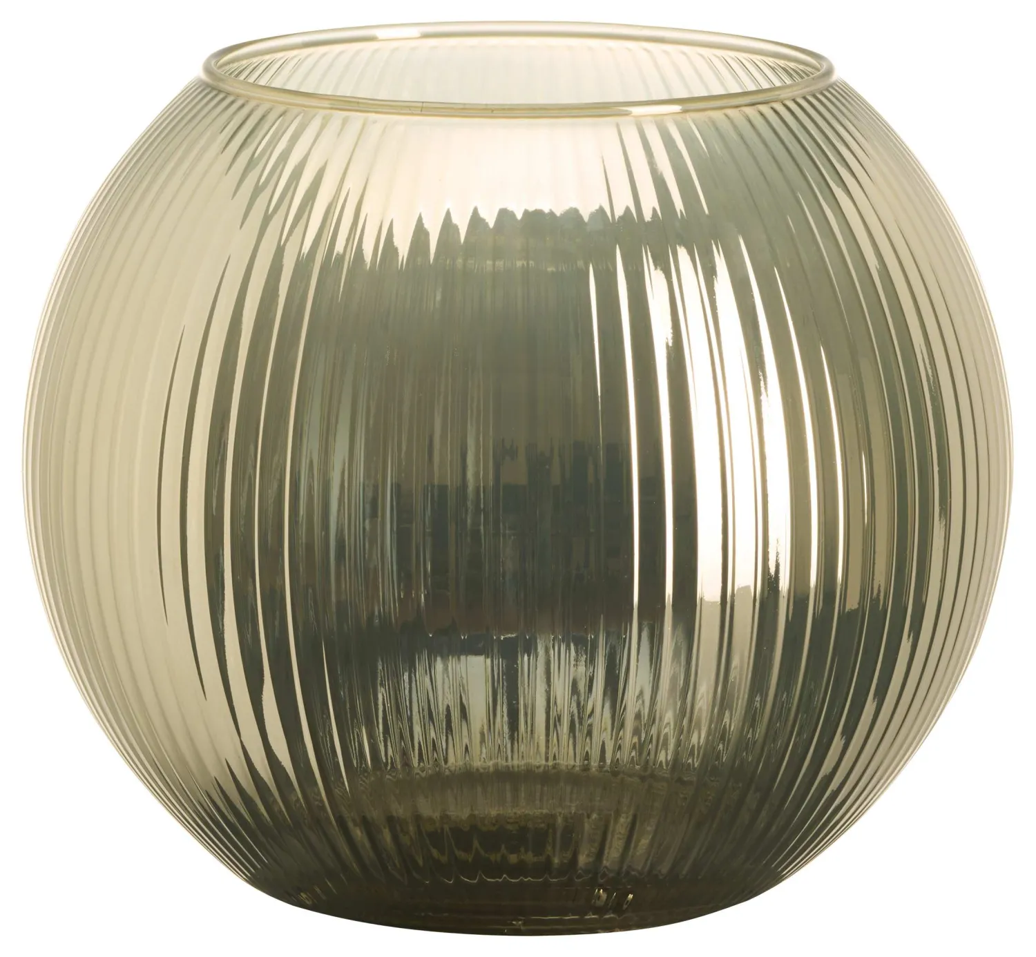 Clearance Windlicht Elysia | 19 x 19 x 16 cm | gold glänzend | kugelförmig Windlicht