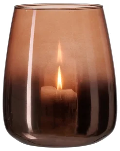 Clearance Windlicht Gloria | 19 x 19 x 23 cm | rose Windlicht